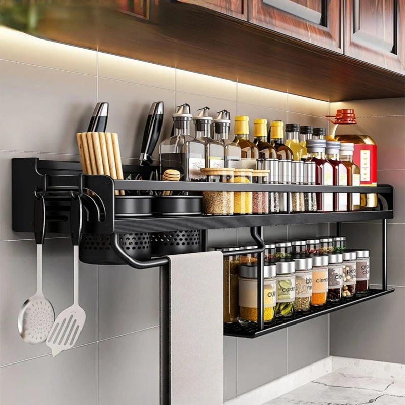 Kitchen Gadgets Storage Ideas - Настенная кухонная полка 60/70/80 см для