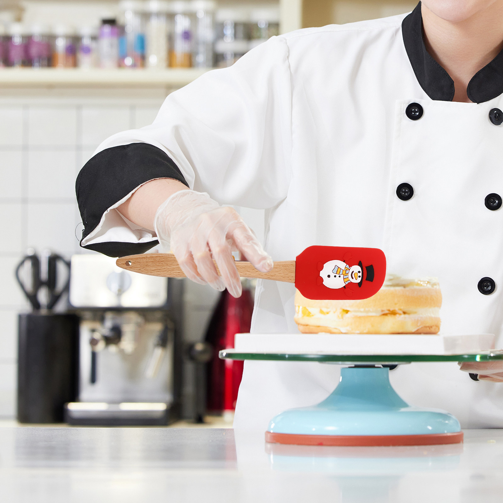 Kitchen Gadgets Xmas - Набор из 3 силиконовых лопаток для