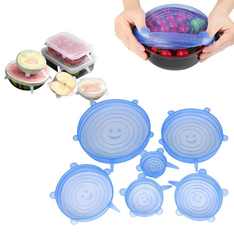 6 шт., силиконовые крышки для  – обзор и цена Kitchen Gadgets List