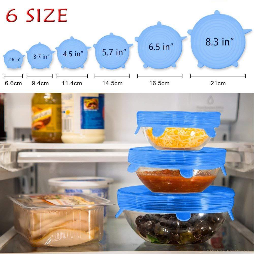 6 шт., силиконовые крышки для  – обзор и цена Kitchen Gadgets List
